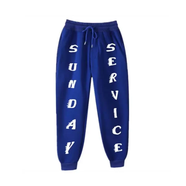 Kanye West Sunday Service Blue Sweatpants