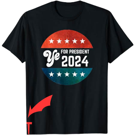 Kanye 2024 T-Shirt Vintage Black